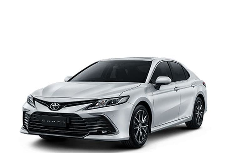 A Toyota Camry, representative of the vehicles Duolink Logistics imports for customers